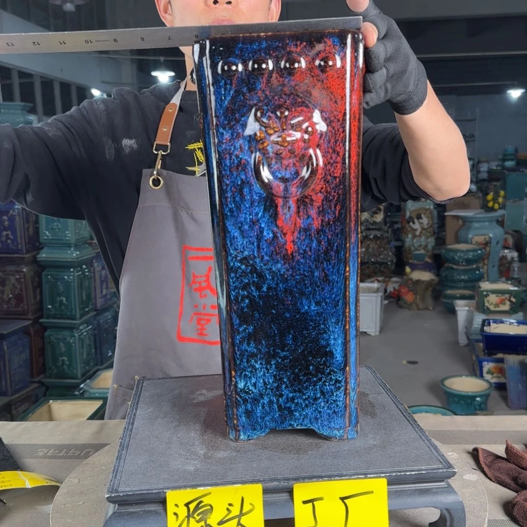 一风堂石湾陶瓷花盆。