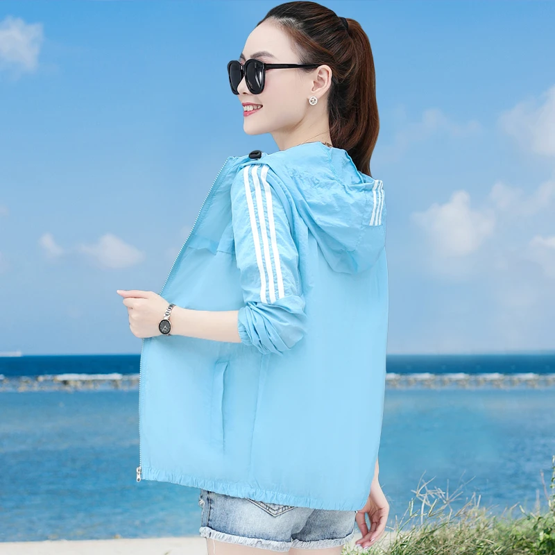 防晒服男女夏季钓鱼服女士超薄透气防晒衣防晒衫户外皮肤大码外套