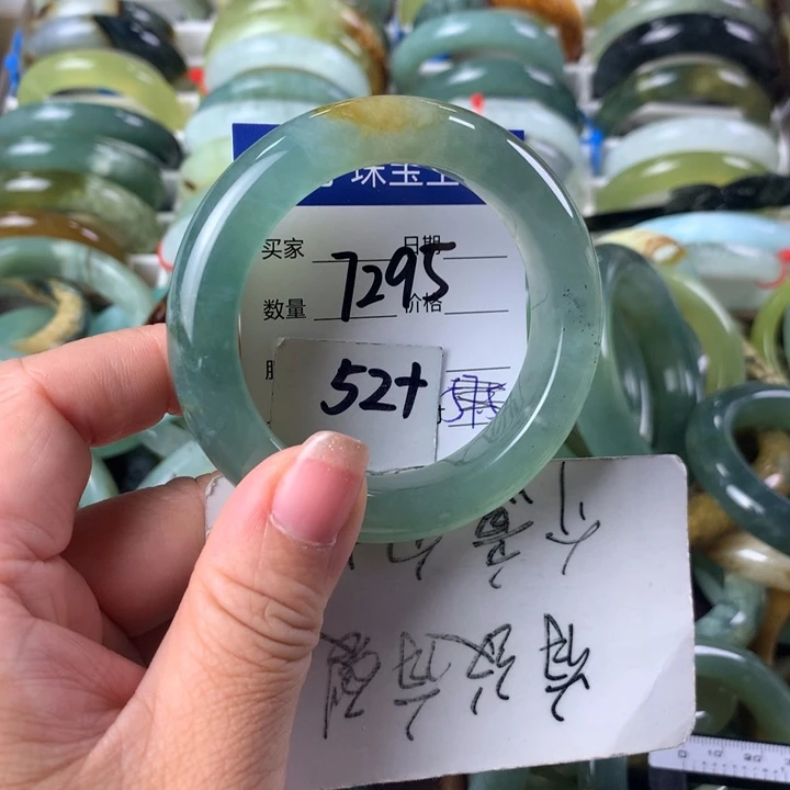 蛇纹石玉未镶嵌手镯7295
