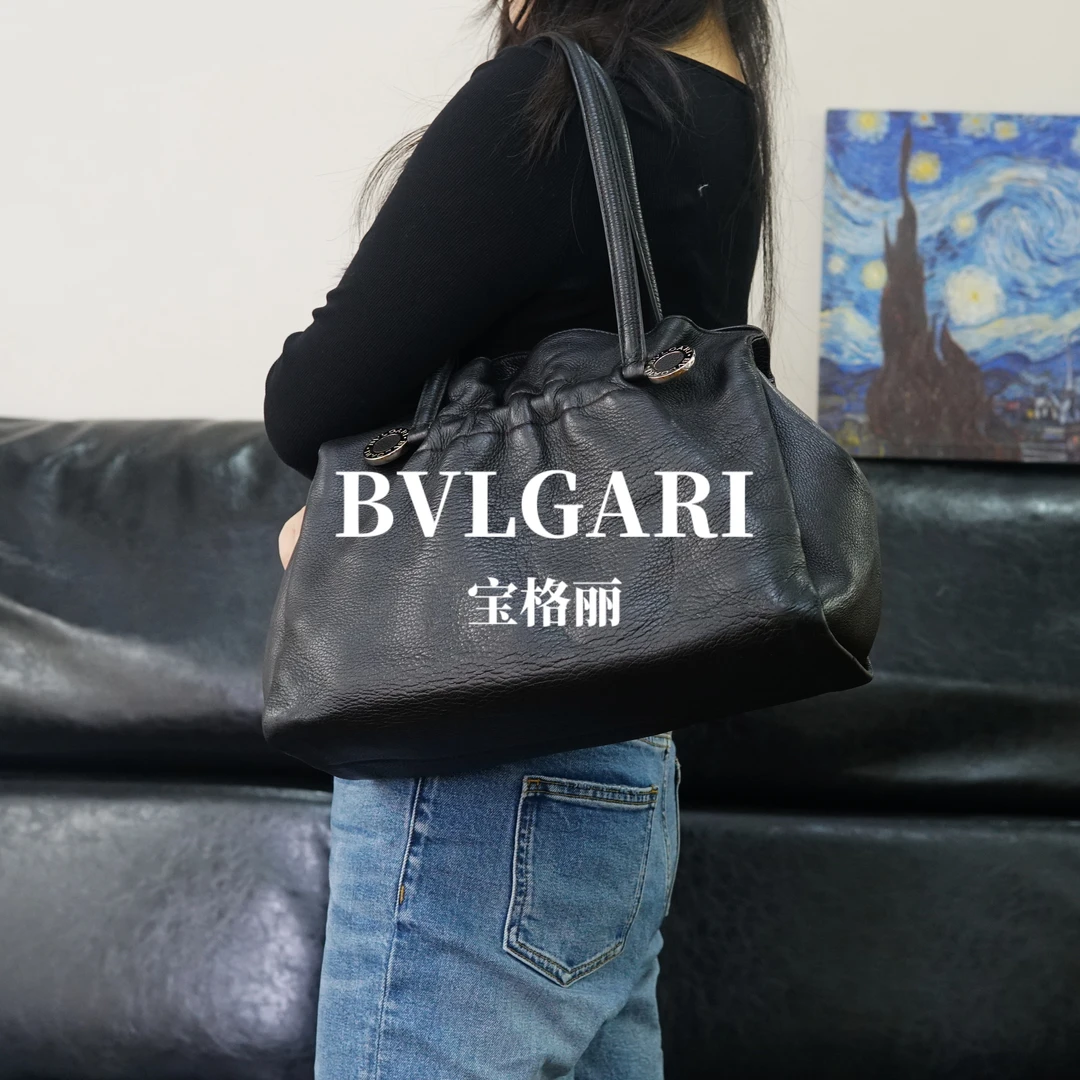 95新 BVLGARI/宝格丽 宝格丽/黑色花边单肩包/JJ02814838/4838