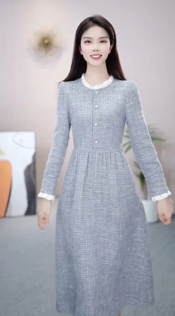 [依橙服饰] 888KK32  # 新款 2025 早秋 减龄 收腰 显瘦  连衣裙