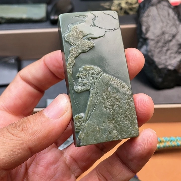 和田玉颈饰未镶嵌熊*希