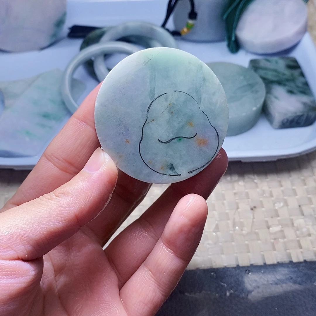 翡翠未镶嵌颈饰998