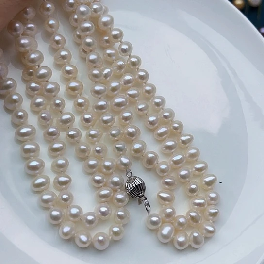 淡水珍珠毛衣链120未镶嵌