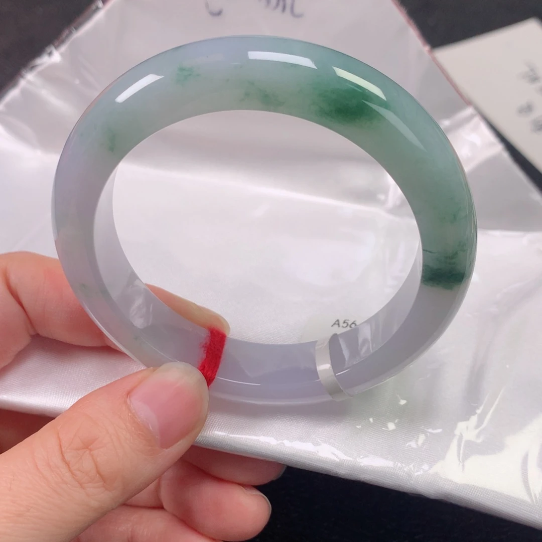 未镶嵌手镯翡翠缅甸天然翡翠手镯56