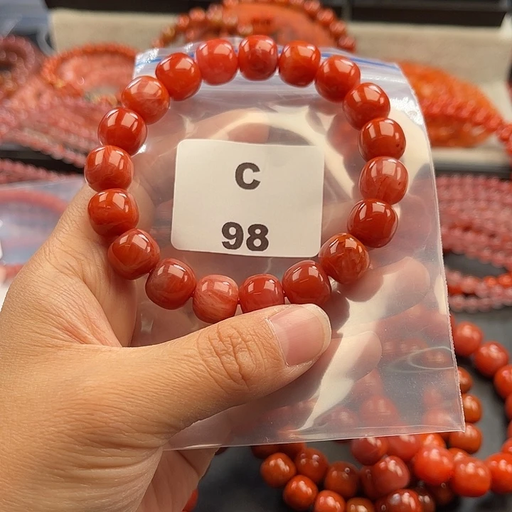 南红玛瑙未镶嵌多样性发货默认微瑕称重12mm