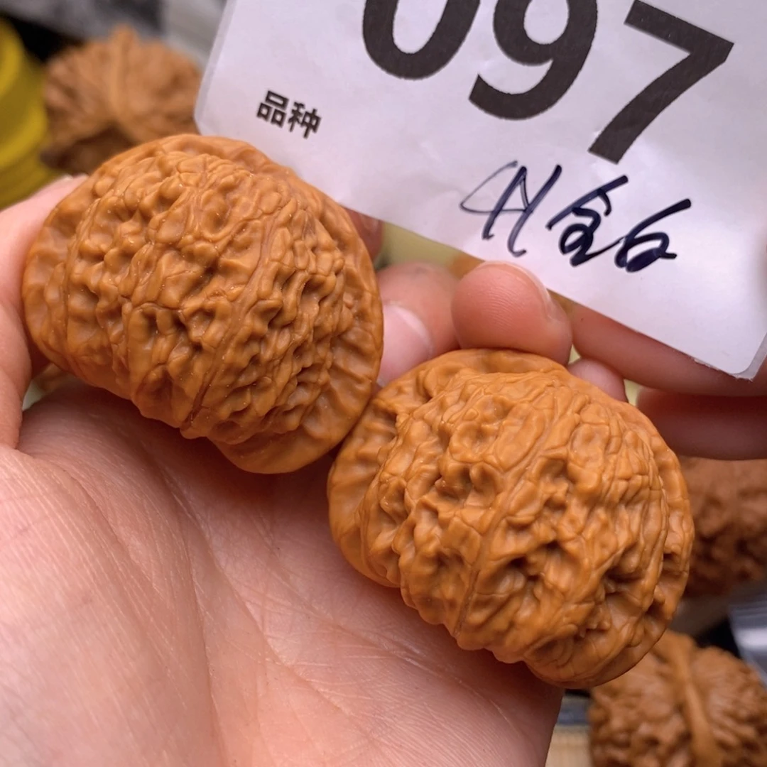 文玩核桃把件097号41白