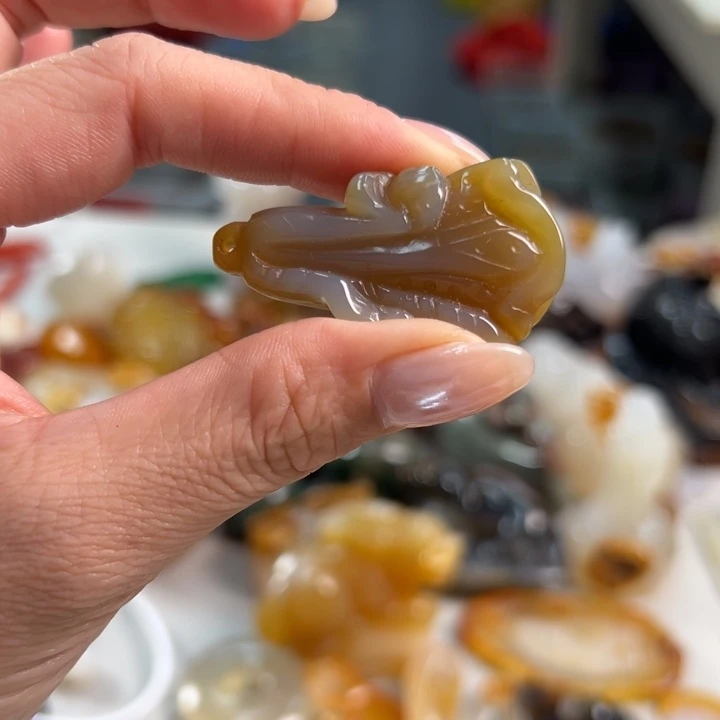 玛瑙/玉髓吊坠(不含链)未镶嵌