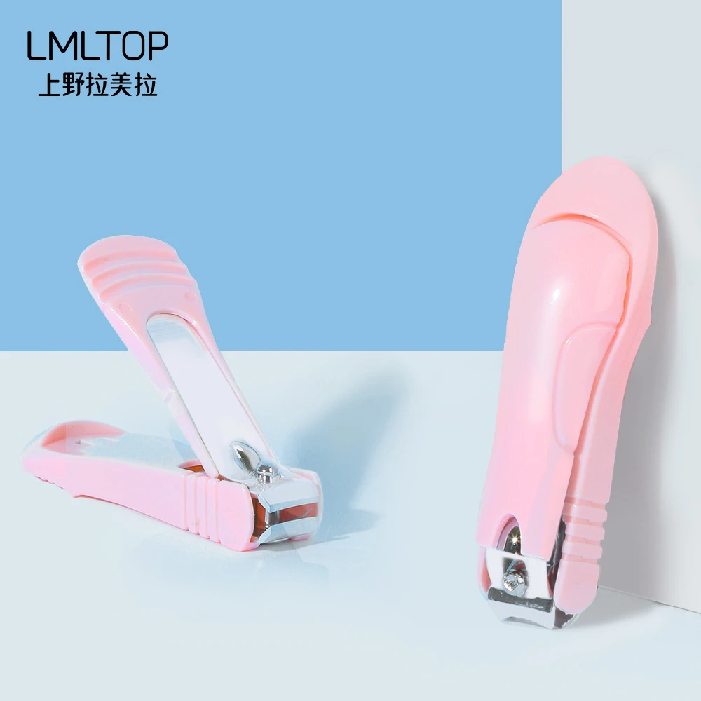 拉美拉 时尚指甲钳 指甲刀 美甲工具 带锉片指甲剪修甲钳否浅粉色