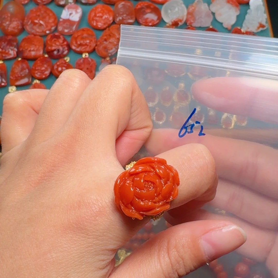 南红玛瑙南红银S925镶嵌