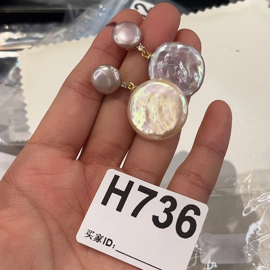 耳饰合金淡水珍珠
