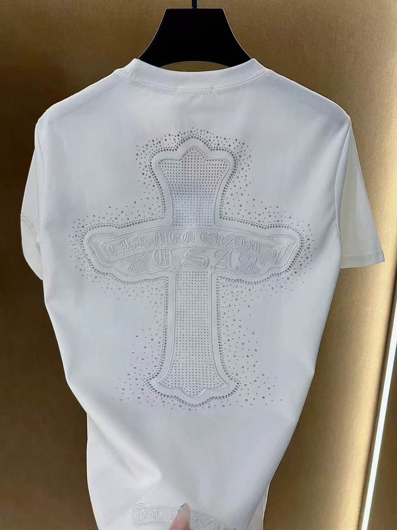 （过年发现货）25年新年限定刺绣亮钻轻奢百搭男士短袖（83298）