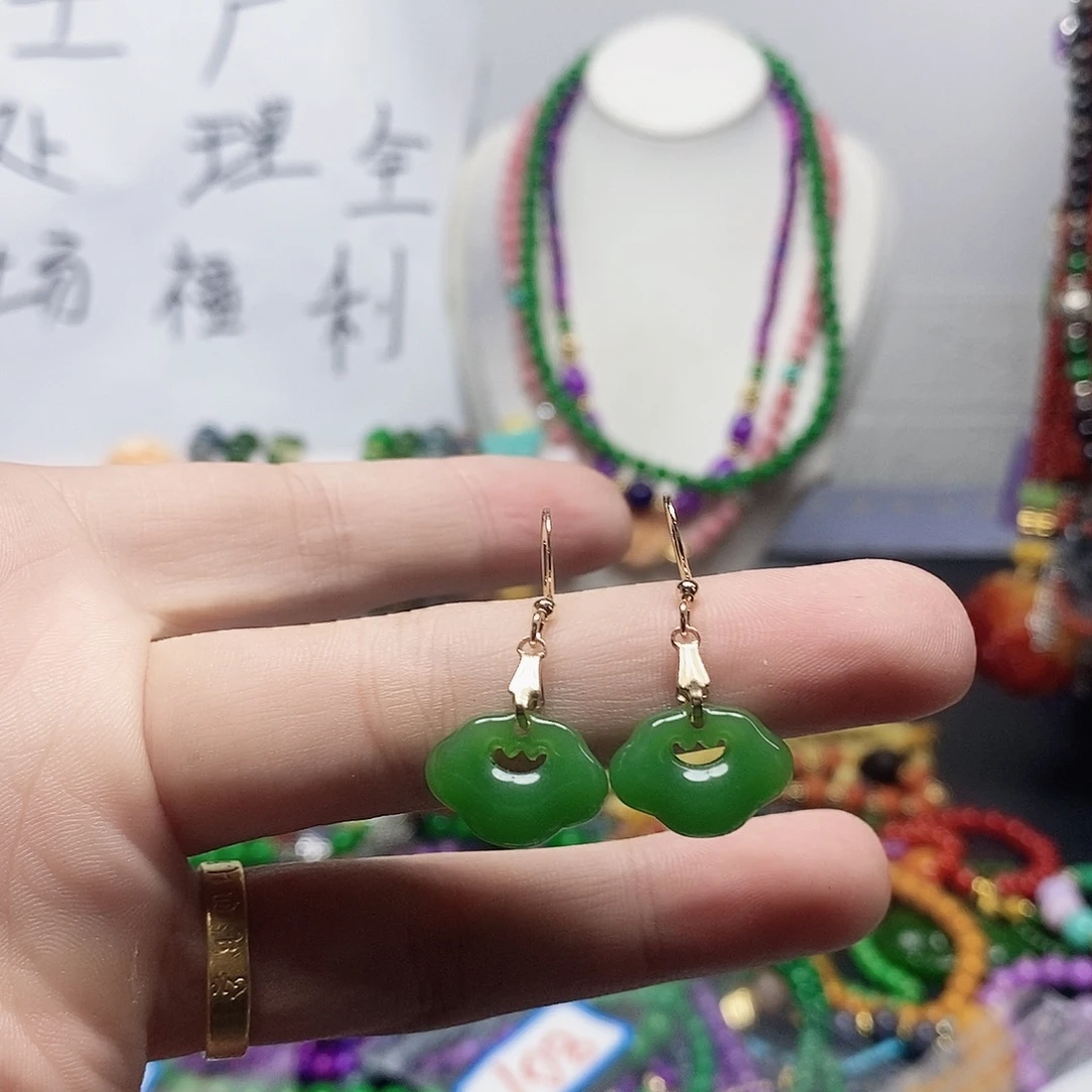 未镶嵌耳钉玛瑙/玉髓187