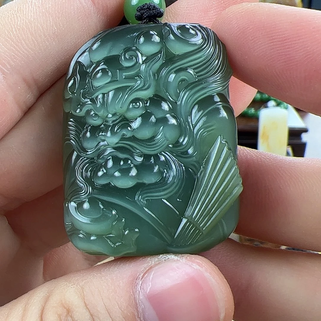 和田玉未镶嵌挂件