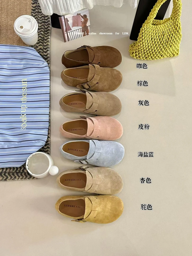 只有一款全包博肯-INS博主同款！真皮博肯鞋（XZ39199#）爱唯依