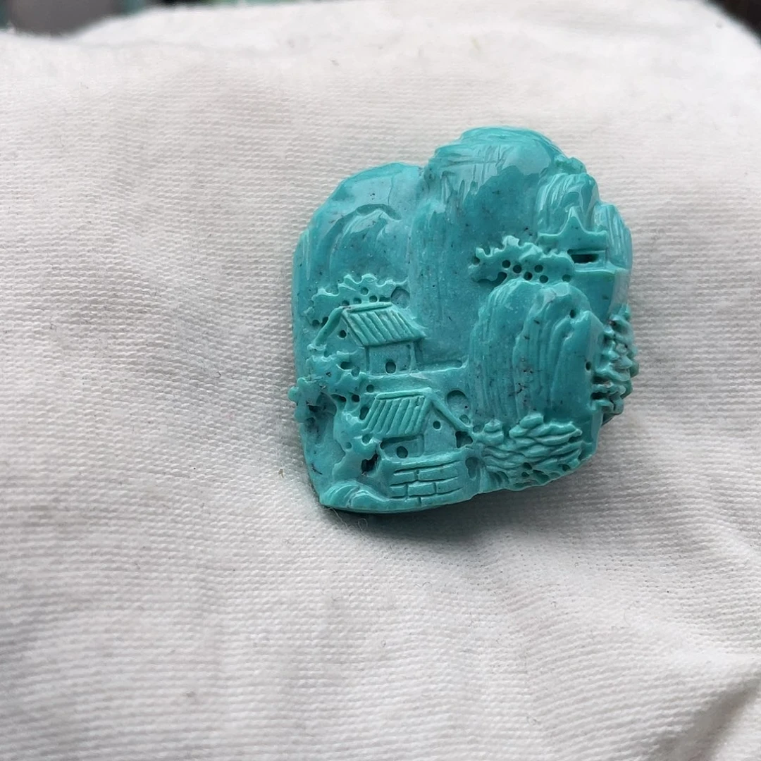 绿松石未镶嵌颈饰