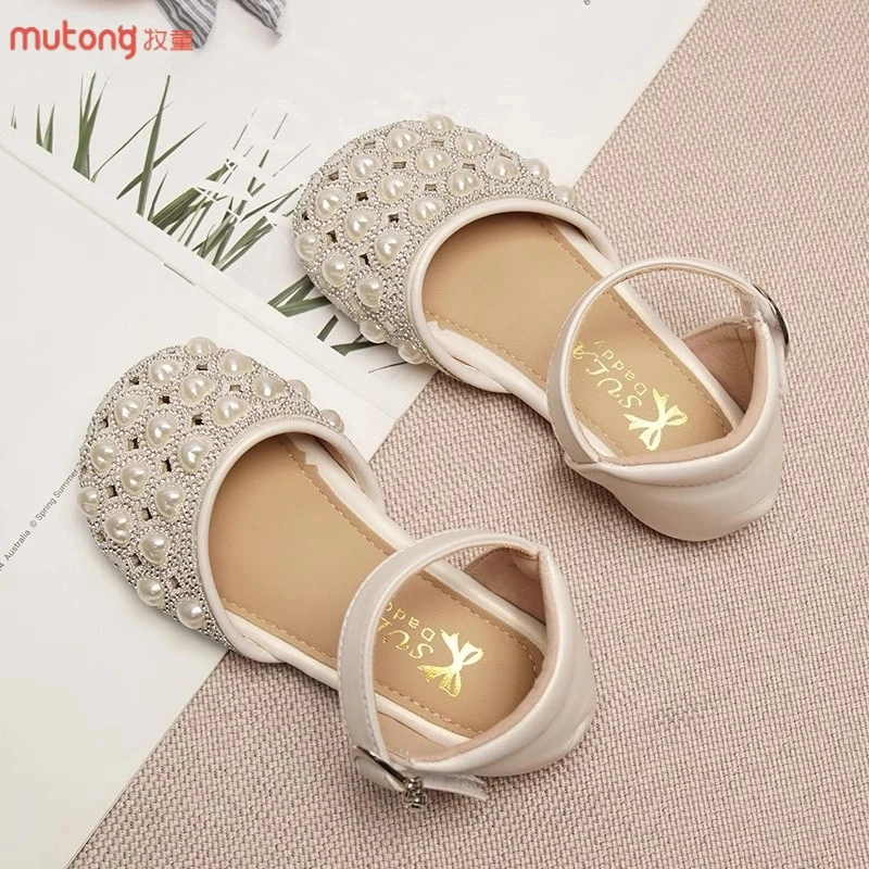 牧童女童鞋子儿童公主包头凉鞋2025新款夏季爆款大童女孩软底爱莎