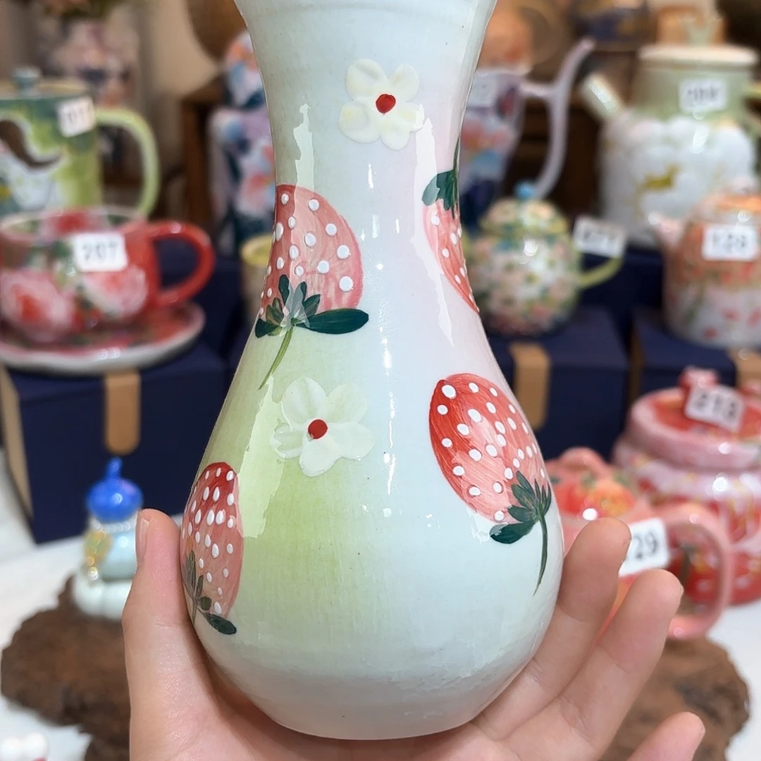 景德镇手绘高温釉下彩陶瓷茶具