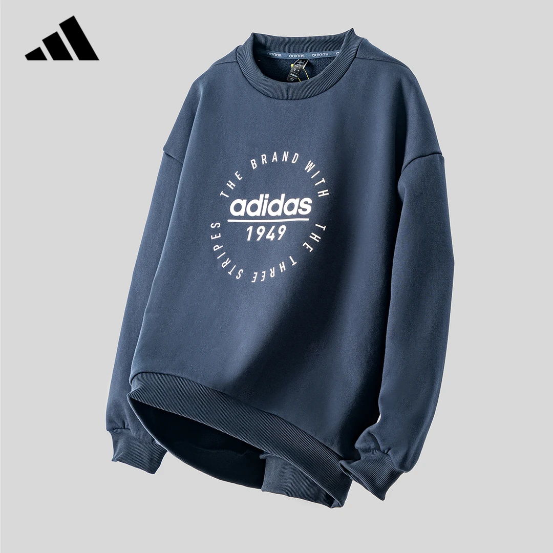 adidas/阿迪达斯卫衣加绒套头衫秋冬新款运动上衣女装运动卫衣
