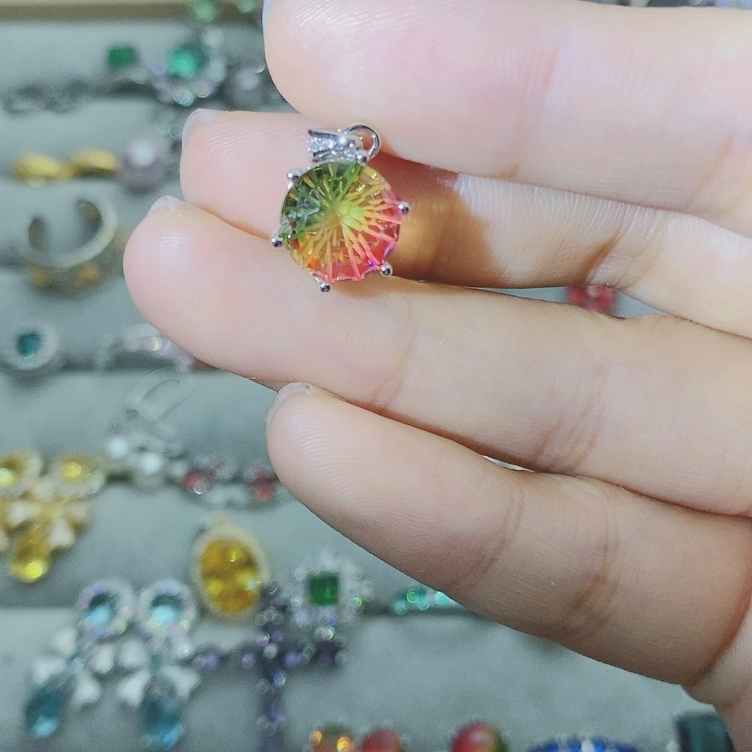 【闪购商品】银S925镶嵌耳饰托帕石