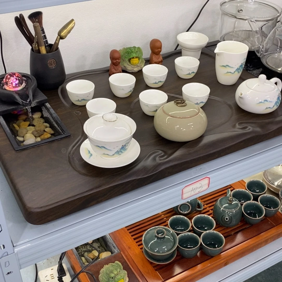 实木茶盘茶具套装家用