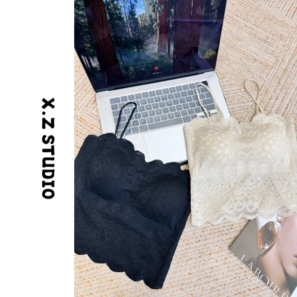 X.ZHEN【蕾丝吊带一体杯美背】舒适好穿的美背设计感内搭