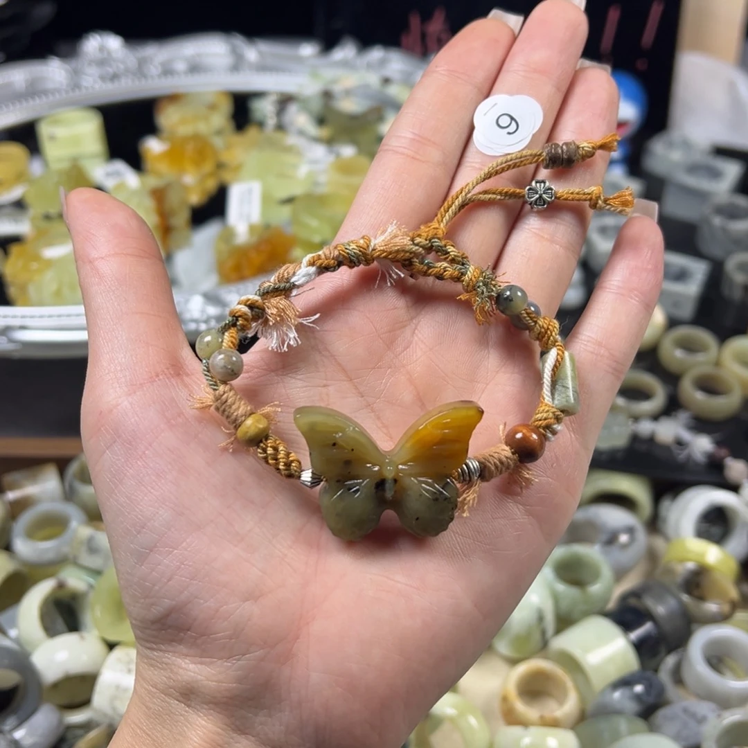 蛇纹石玉未镶嵌戒指