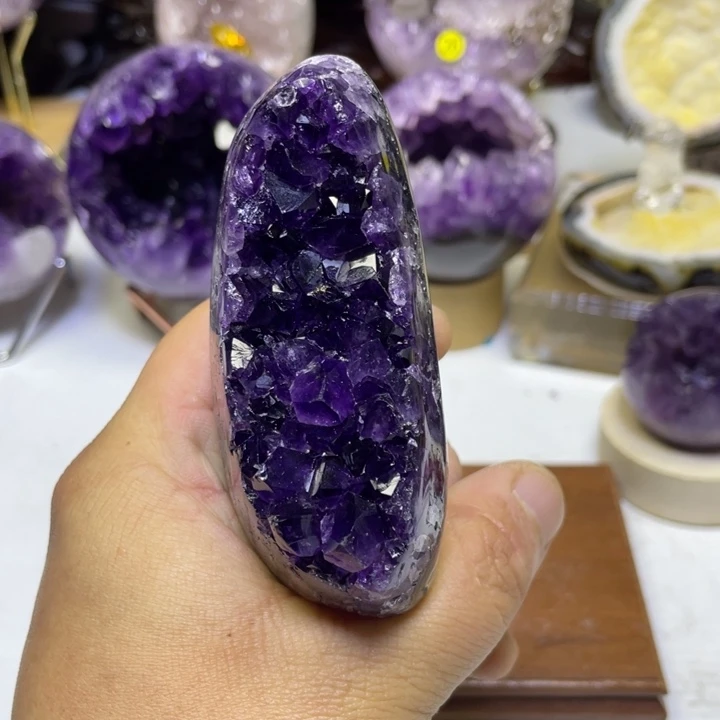 紫晶摆件未镶嵌紫晶