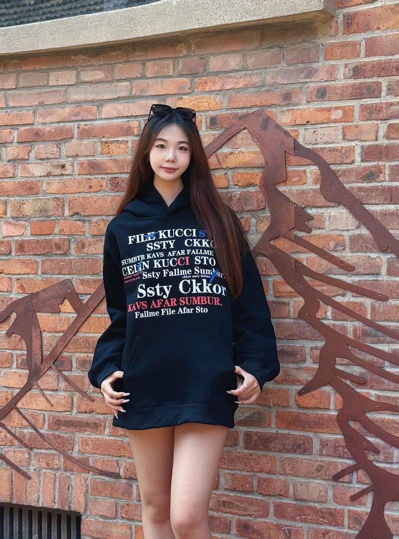 重磅美式长袖套头秋季新款连帽卫衣慵懒宽松百搭