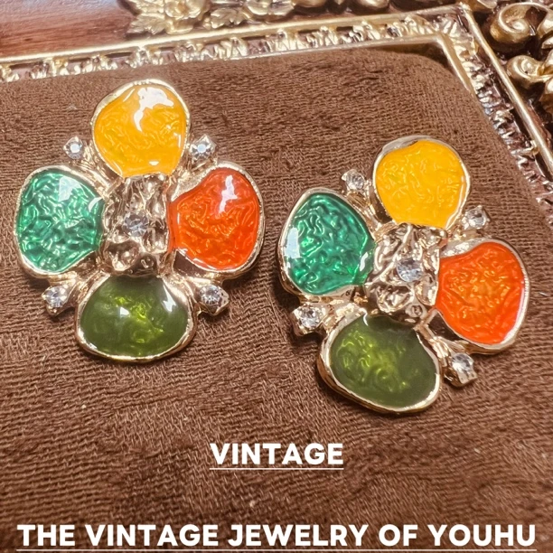 铜合金耳饰 【花语】624甜美风花朵耳钉