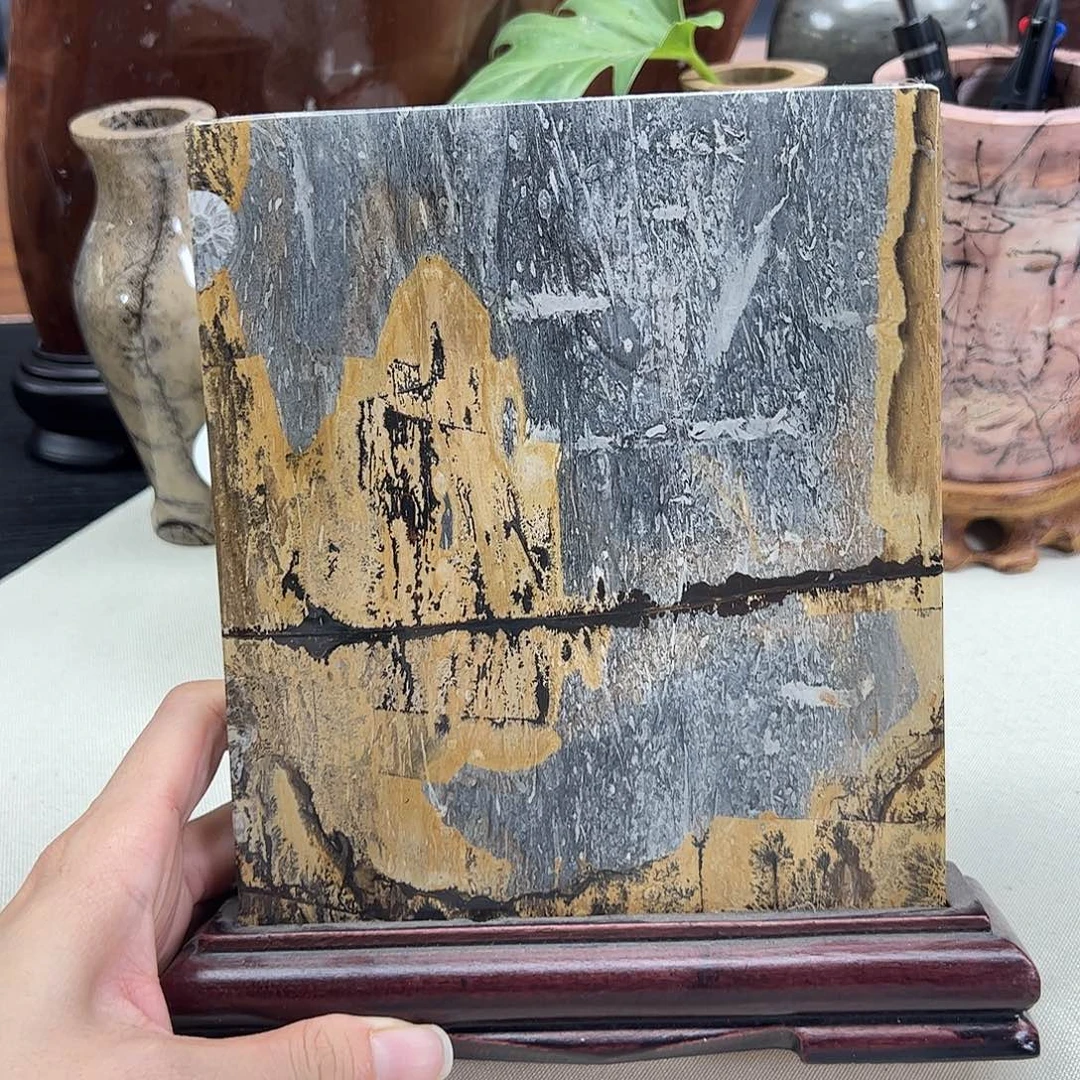 广西石天然国画石