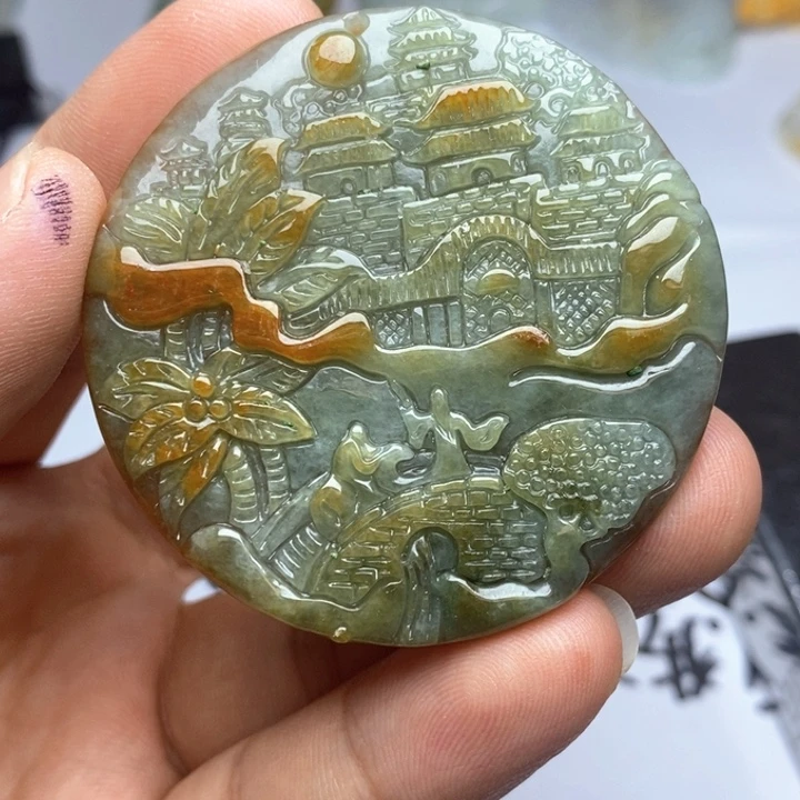 翡翠未镶嵌颈饰翡翠