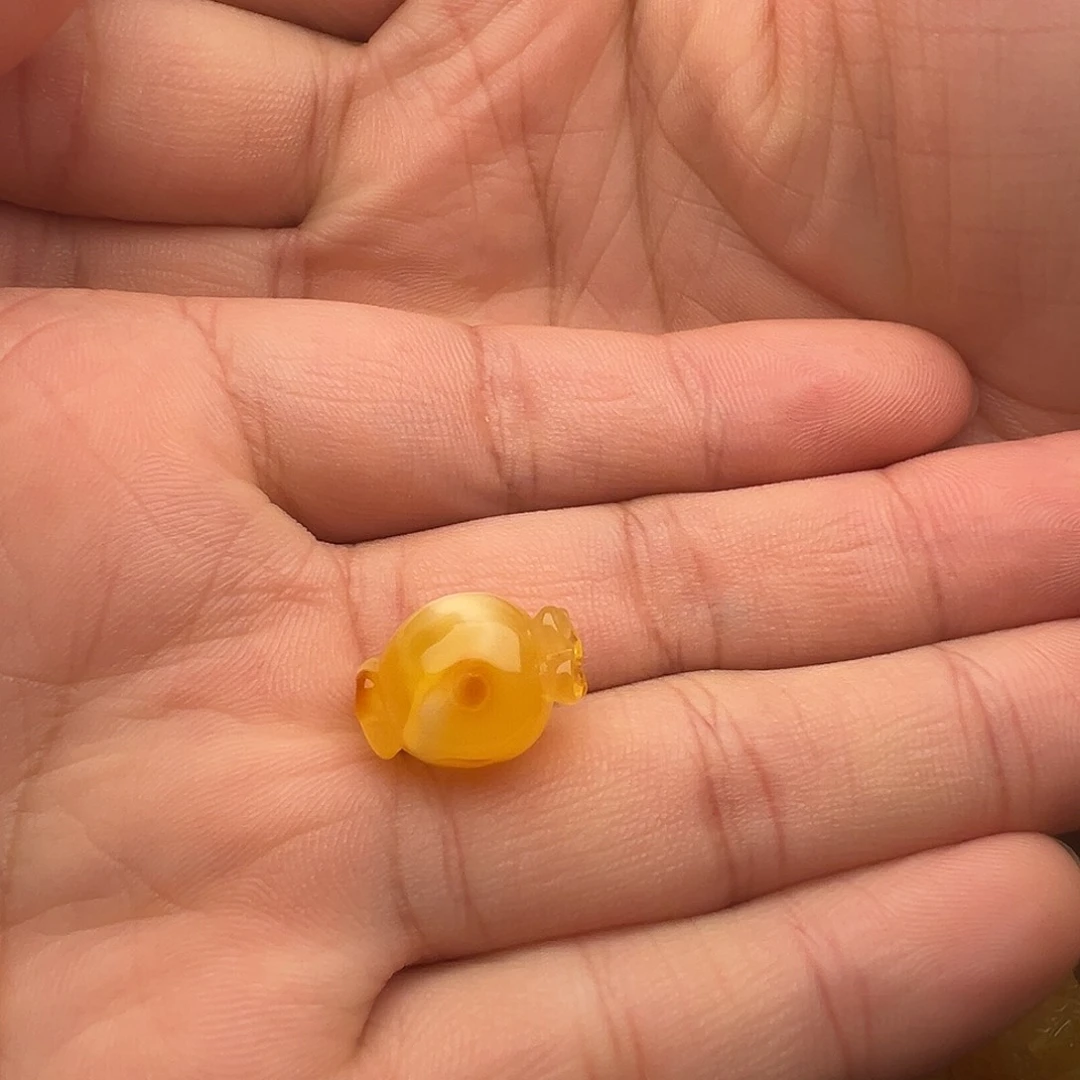 蜜蜡未镶嵌颈饰糖果提溜（打孔不退换）