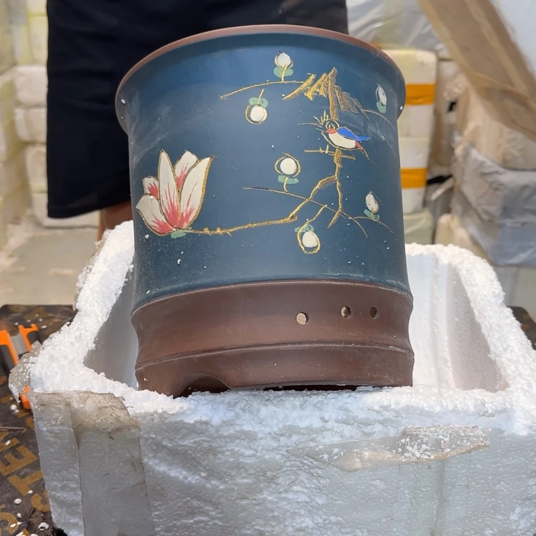紫砂花盆瑕疵是我