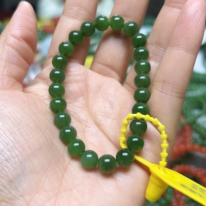 和田玉（碧玉）未镶嵌手链