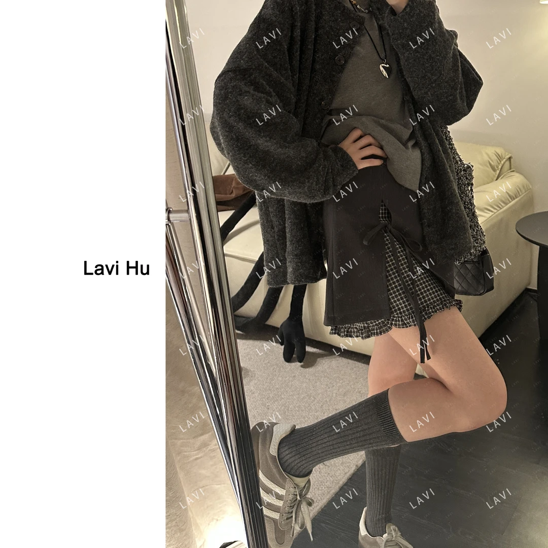 半糖云朵罐 拉链高腰短裙拼接秋季韩版半身裙2802#