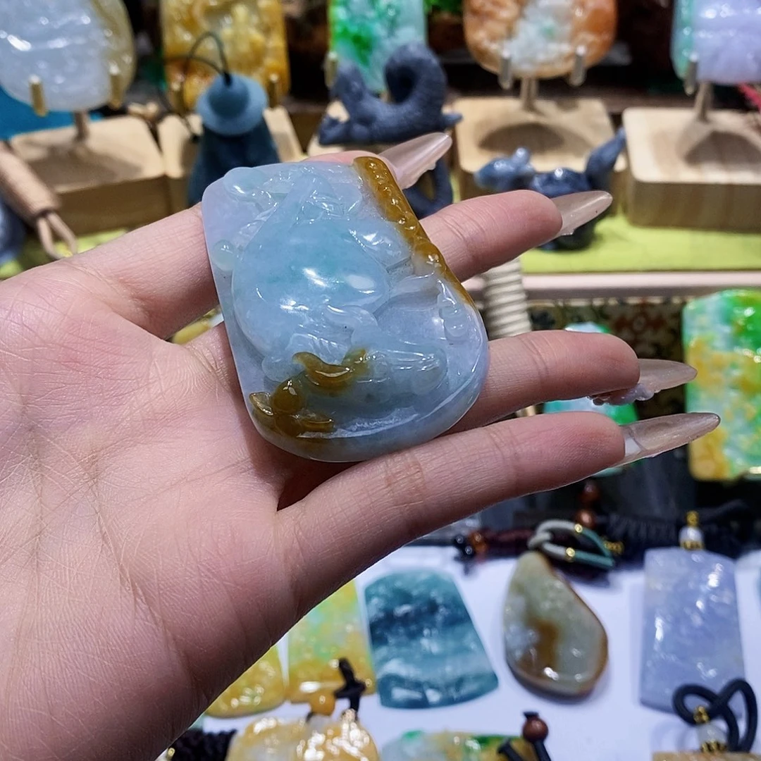 定制翡翠未镶嵌招**宝天然缅甸翡翠A货