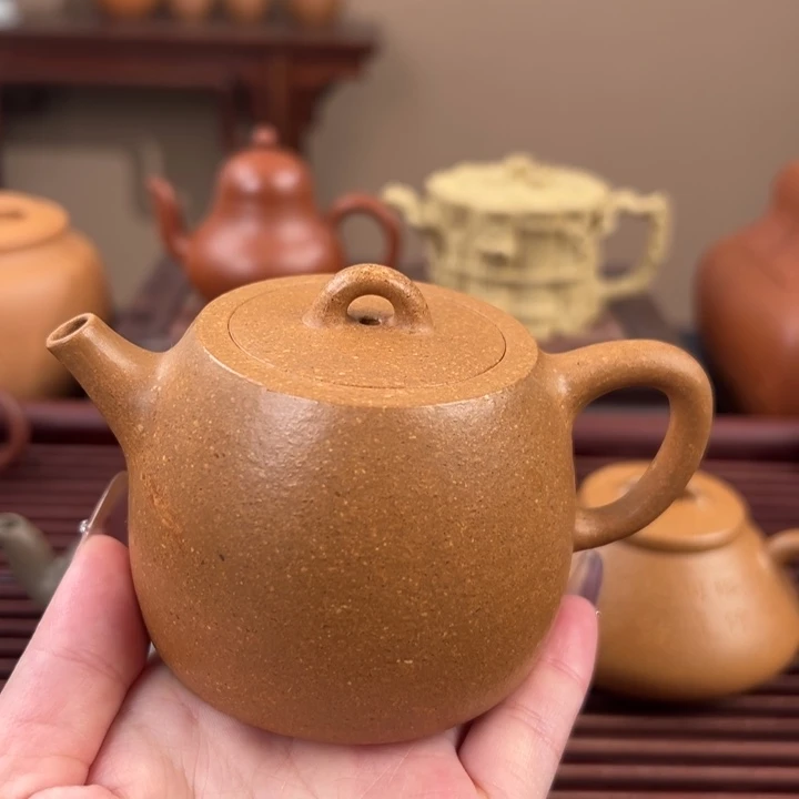 紫砂茶壶金黄段蔓生汉铎170cc