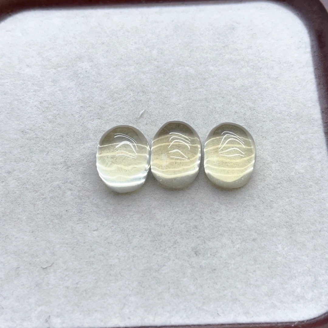 珠宝半成品水晶未镶嵌14 净体！巴西黄水蛋面