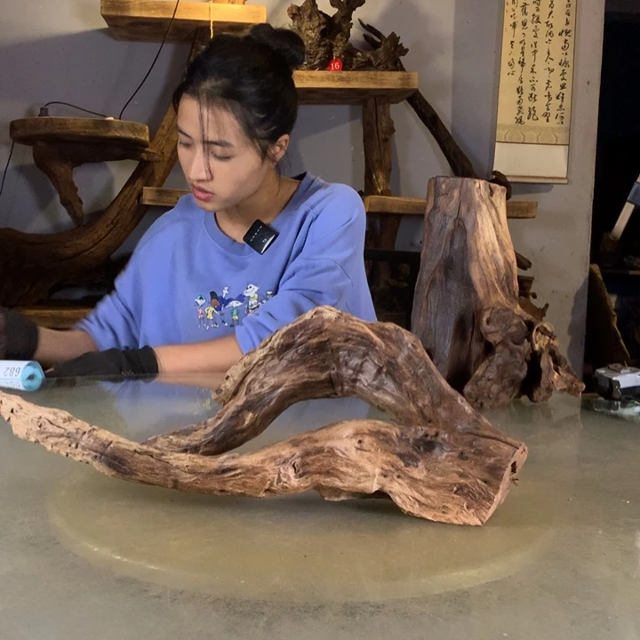 昵***置天然云南紫柚木会黄水