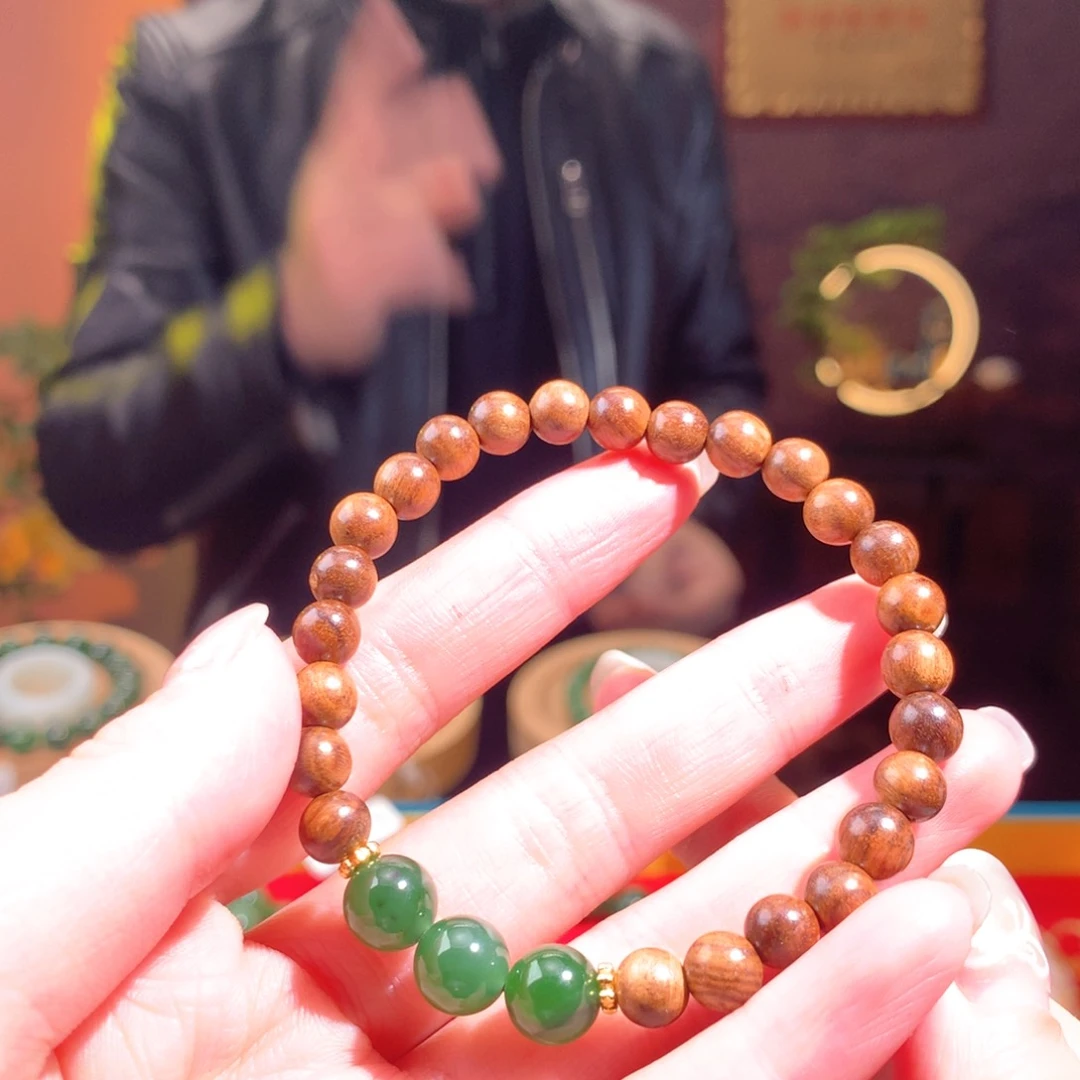 和田玉（碧玉）手串未镶嵌