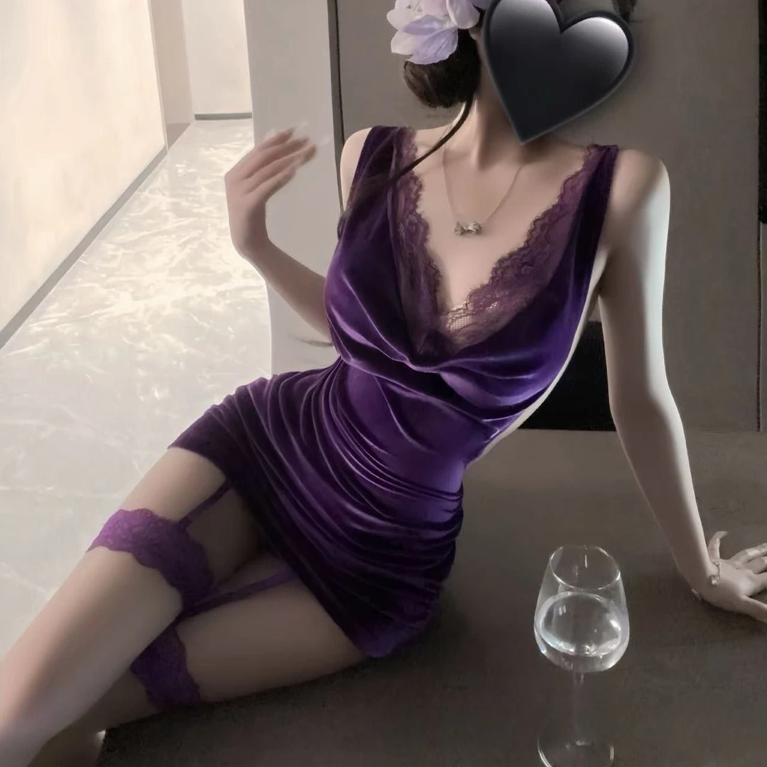 睡衣套装女镂空时尚辣妹网红