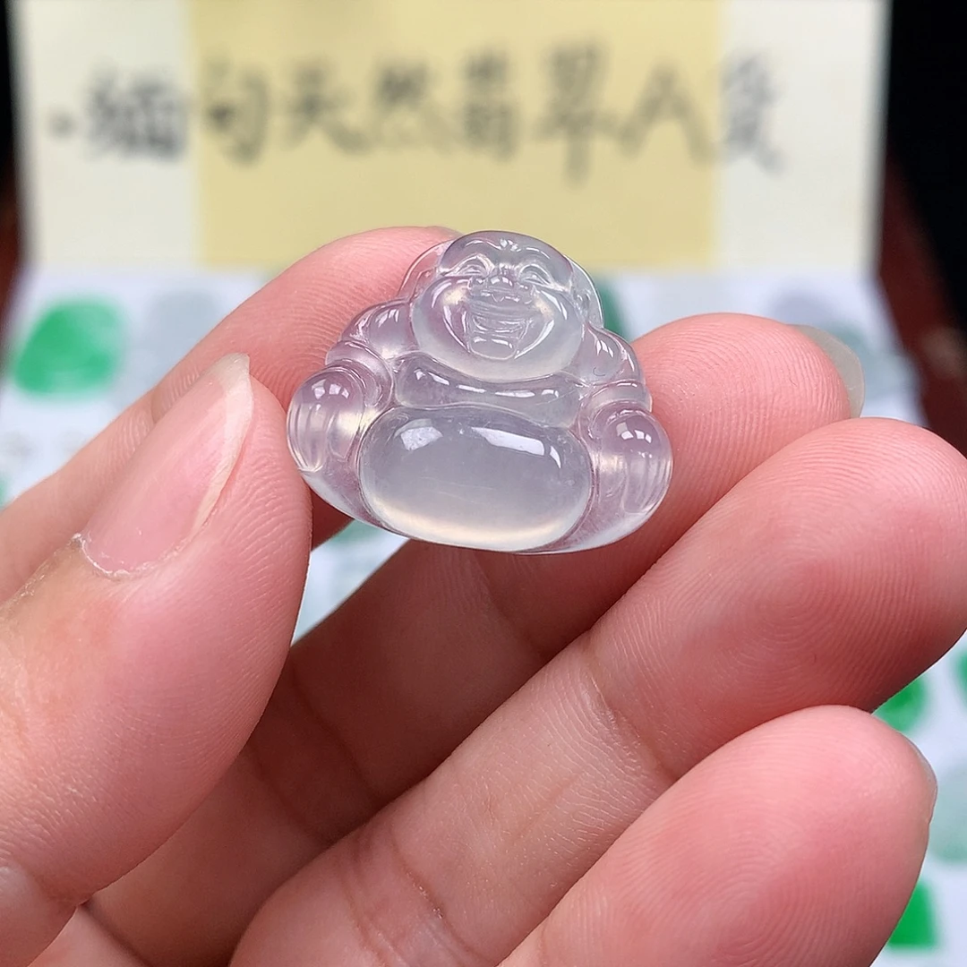 翡翠散珠缅甸天然A货翡翠冰种佛公