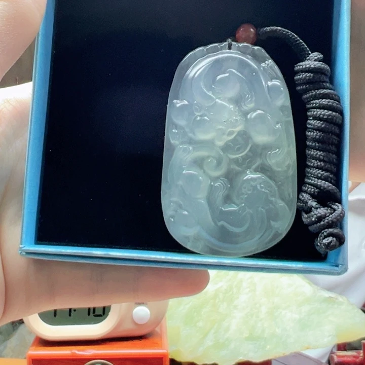 蛇纹石玉未镶嵌吊坠(赠链)平****8209