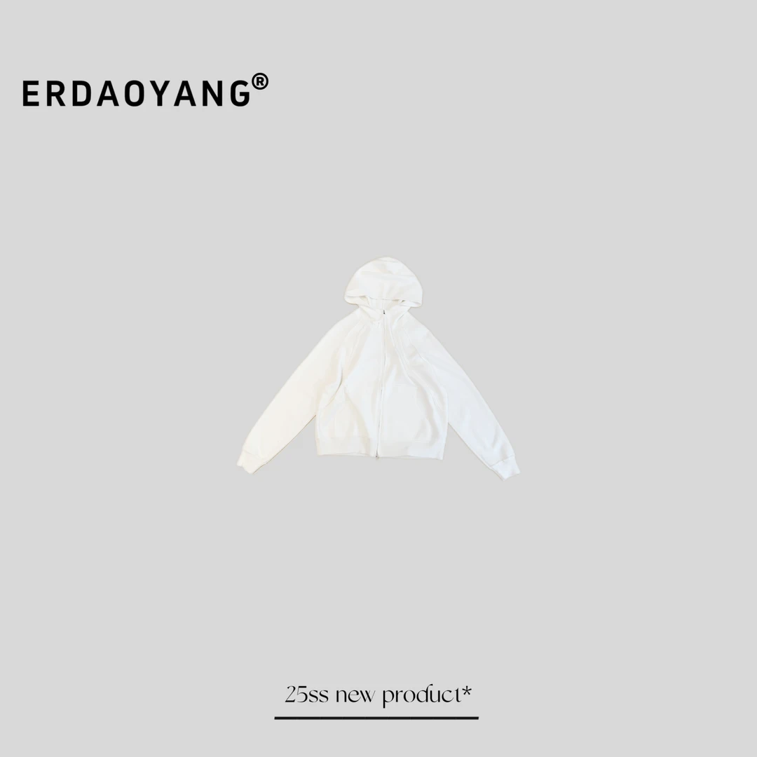 ERDAOYANG "巴黎限定" 早春新款连帽针织毛衣外套MY8002