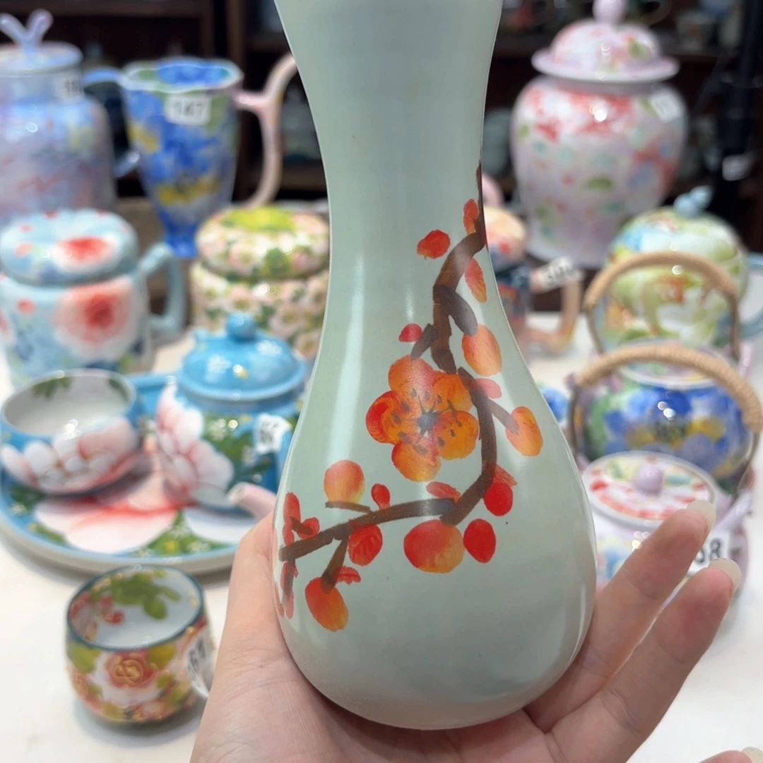 景德镇手绘高温釉下彩陶瓷茶具