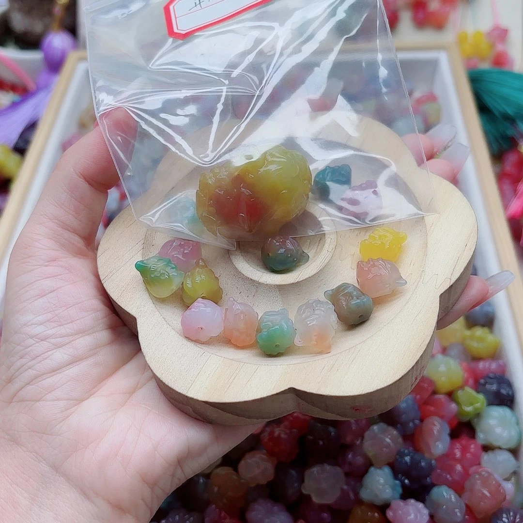 开***人玛瑙/玉髓未镶嵌手链盐源6