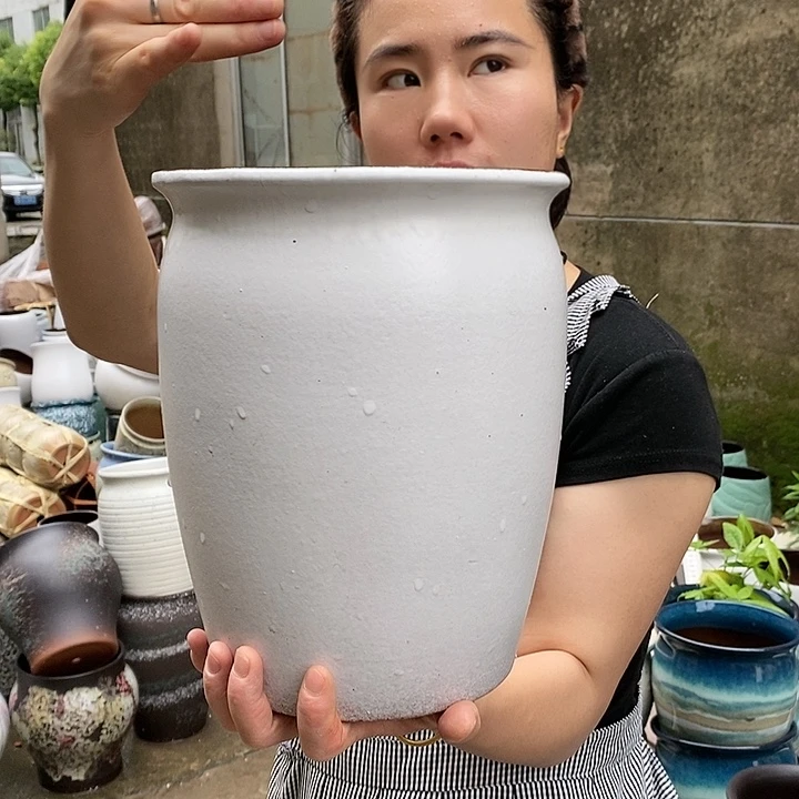 紫砂花盆正品口20高25