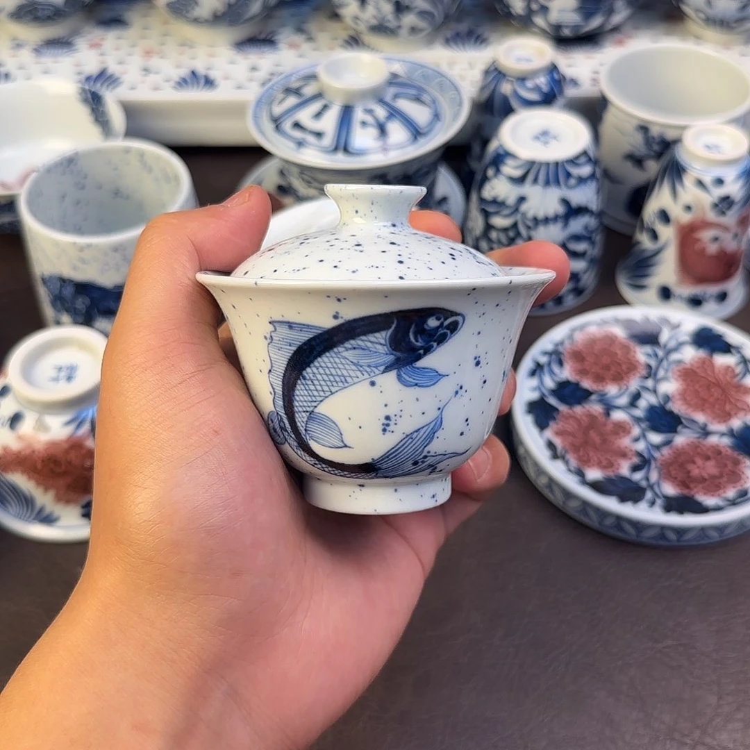 景德镇手绘青花庭院深深深几许