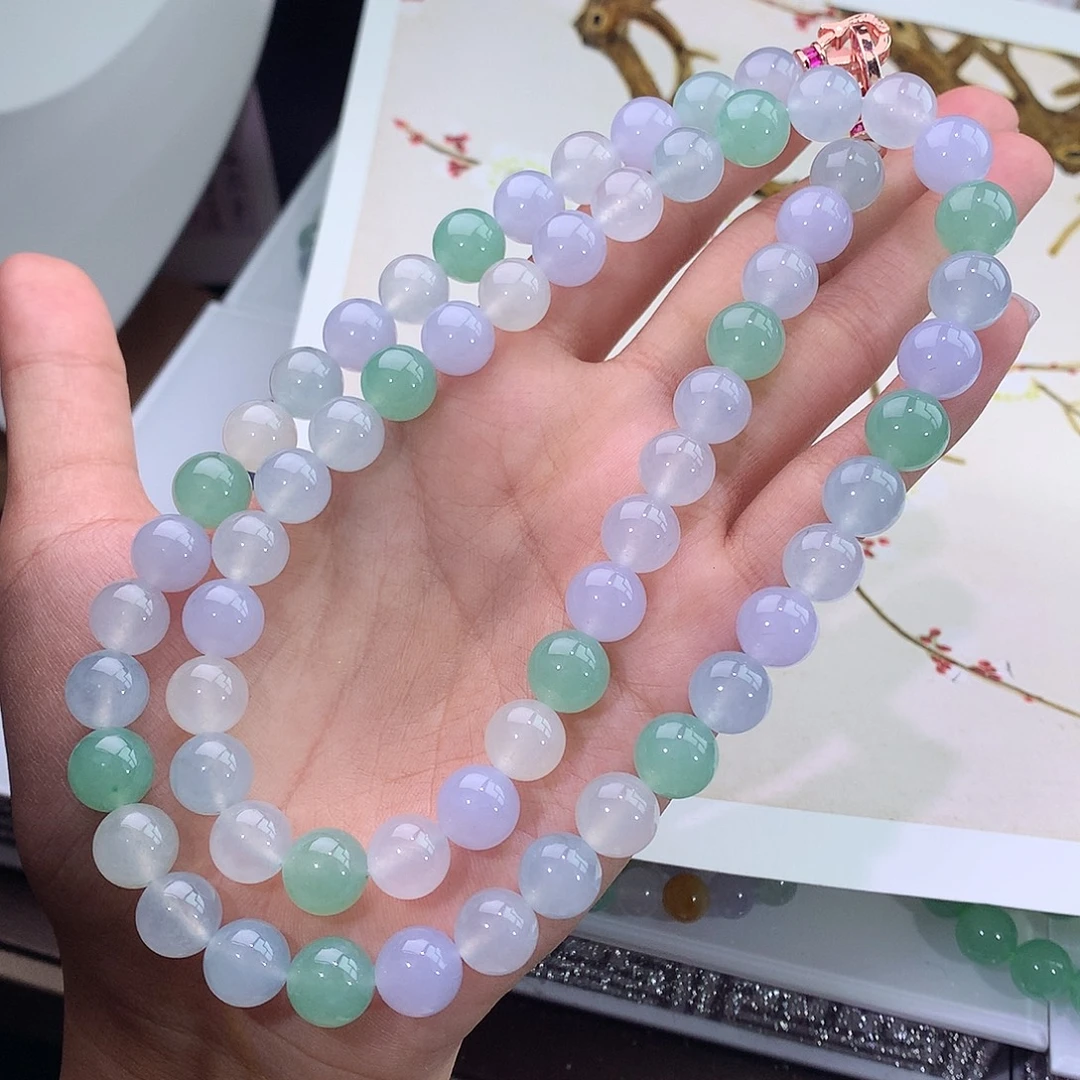 未镶嵌手链翡翠冰种甜美多宝项链